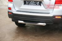 Защита задняя "ступень" d 76 "Toyota Highlander" 2010-