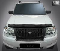 Дефлектор капота УАЗ Патриот (2005-) (темный)