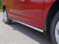 Пороги труба 42,4 мм для Renault Logan 2014-2018