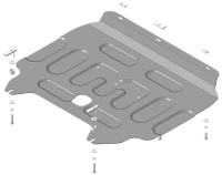 Защита стальная Мотодор Honda Freed 2016-