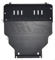 Защита Альфеко для картера двигателя и кпп Ford Transit (Форд Транзит) пер. привод (V-все, 2006-2014)