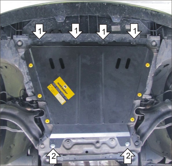 Фото Защита Motodor для картера и кпп Renault Kangoo (2008 по наст.)