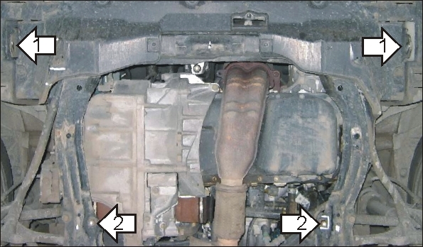 Фото Защита Motodor для картера и КПП Honda Accord (1997-2003)