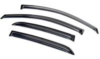 Дефлекторы боковых окон Nissan Tiida (Ниссан Тиида) SD (2006-) 4 ч. (темный)