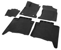 Автомобильные коврики Rival для Toyota Fortuner 5-дв. 2017-н.в., полиуретан, с крепежом, с перемычкой, 5 шт., 15707001