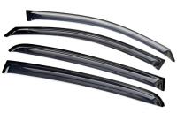 Дефлекторы боковых окон Opel Astra (Опель Астра) Хэтчбек (2004-2009) (4 части) (темные)