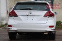 Защита задняя уголки d60/42 двойные Toyota Venza (2013-)