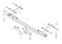 Фаркоп АвтоСила для Renault Kaptur I (2016-2022)
