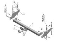 Фаркоп AvtoS для GREATWALL Wingle (2006-2011)