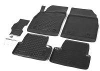 Автомобильные коврики Rival для Opel Astra J 2009-н.в., полиуретан, с крепежом, с перемычкой, 5 шт., 14202006