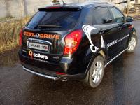Защита задняя (центральная) 60,3мм для SsangYong Actyon 2011-
