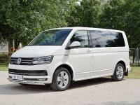 Защита переднего бампера d42 секция-d42секция VOLKSWAGEN Multivan Caravella Transporter Т6 2016 (короткая база)