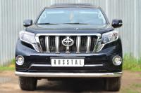 Защита переднего бампера d76 (секции) TOYOTA LC Prado 150 2014-2017