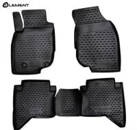 Автомобильные коврики element в салон TOYOTA Hilux 2011-2015 4 шт. (полиуретан)