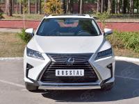 Защита переднего бампера 75х42 дуга LEXUS RX 350L (not F-Sport) 2018-