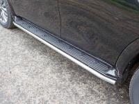 Защита порогов 42,4 мм для Infiniti QX 80 2018-