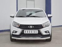 Защита переднего бампера d63 секции LADA VESTA SW CROSS 2017-
