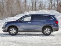 Пороги труба 120х60 овал с проступью HONDA PILOT 2016-