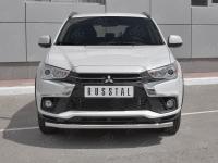 Защита переднего бампера d63 секции MITSUBISHI ASX 2017-