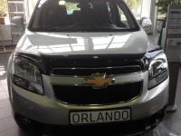Дефлектор капота Chevrolet Orlando (2011-) темный