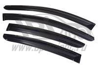 Дефлекторы боковых окон Hyundai Elantra (2016-) (4шт.) (темн)
