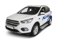 Пороги алюминиевые Rival "Silver" для Ford Kuga 2016-