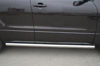Пороги труба d63 (вариант 1) SUZUKI Grand Vitara 5 дв. 2012-2016