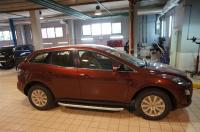 Пороги алюминиевые (Alyans) Mazda (Мазда) CX7 (2011-)