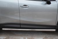 Защита порогов d63 (вариант 2) MAZDA CX-5 2011-2016