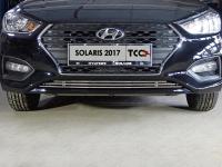 Решетка радиатора нижняя 12 мм для Hyundai Solaris 2 (седан) 2017-