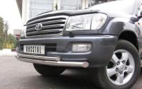 Защита переднего бампера d76/42 (дуга) TOYOTA Land Cruiser 100 1998-2007