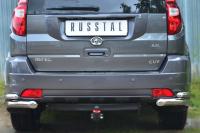 Защита заднего бампера уголки d63 d42 GREAT WALL HOVER H3 2010-2013