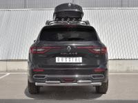 Защита заднего бампера d63 дуга-d42х2 дуги RENAULT KOLEOS 2017-