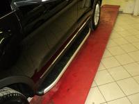 Пороги алюминиевые (Alyans) Ford Explorer (2011-2013 / 2013-)