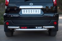 Защита заднего бампера d76/63 NISSAN X-Trail 2011-2014