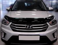 Дефлектор капота Hyundai Creta (2016-)  (темн.)