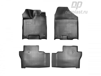 Автомобильные коврики Норпласт для Honda Pilot III 3D (2015) (5 мест), полиуретановые