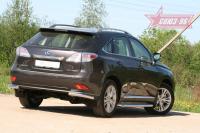 Защита задняя "уголки" d 60  Lexus RX III 450H (2009-2012)