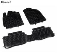 Автомобильные коврики element в салон KIA Picanto 2011-2017 4 шт. (полиуретан)