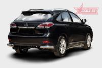 Защита задняя уголки d76,Lexus RX 270/350/450h 2012-
