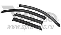 Дефлекторы боковых окон Audi (Ауди) Q3 (2011-) (4дв.) (темный)