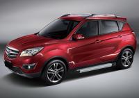 Пороги алюминиевые Rival "Silver" для Changan CS35 2013-