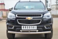 Защита переднего бампера d76 (дуга) d42 (дуга) CHEVROLET Trailblazer 2012-