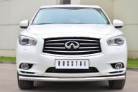 Защита переднего бампера d63 (секции) INFINITI JX35-QX60 2013-2016