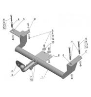 Фаркоп AvtoS для LADA 2172