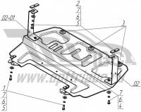 Защита Motodor для двигателя,кпп SEAT Ibiza