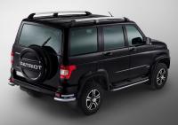 Защита заднего бампера d76+d42 уголки Uaz Patriot 2014-2016-
