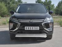 Защита переднего бампера d75х42 дуга MITSUBISHI ECLIPSE CROSS 2018-