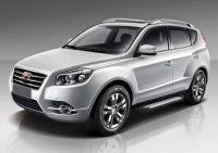 Пороги алюминиевые Rival "Bmw-Style" для Geely Emgrand X7 2013-2016-