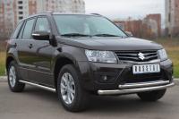 Защита переднего бампера d63/42 (дуга) SUZUKI Grand Vitara 5 дв. 2012-2016